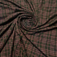 Print Tartan Jersey Stretch Fabric Ponte Roma 4 Way Stretch Dress Material 58"