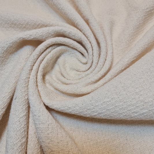 Hochwertiger Woll-Mischstoff mit Hundezahnmuster, für Jacken, Kleider, Bastelarbeiten, 147,3 cm (58 Zoll) Meter (Creme)