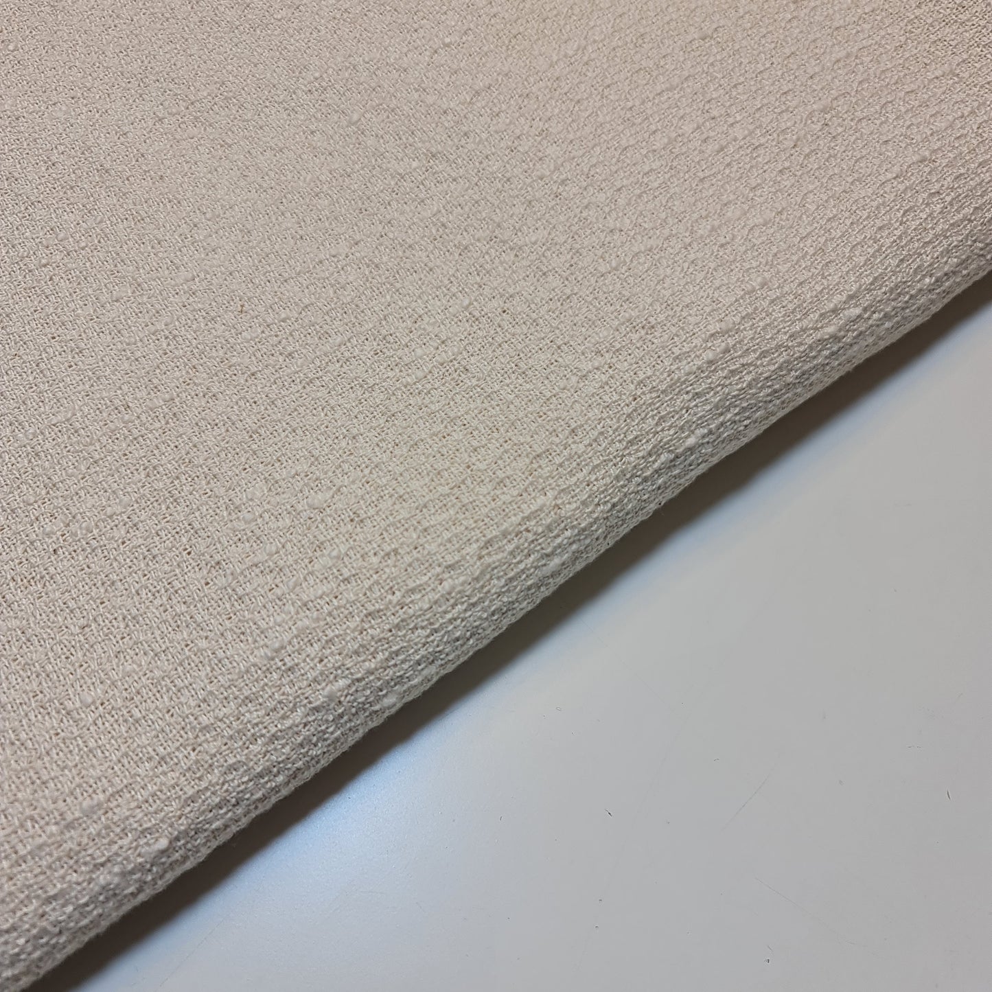 PREMIUM WOOL BLEND Dog Tooth Jacketing Dress Craft Fabric Material 58" Meter (Cream)