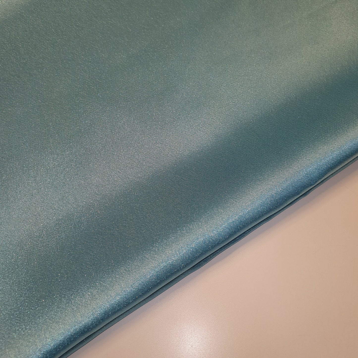 Plain Silky Satin Fabric 50+ Colours Dress Craft Wedding Crepe Back Material 58"  (Turquoise)