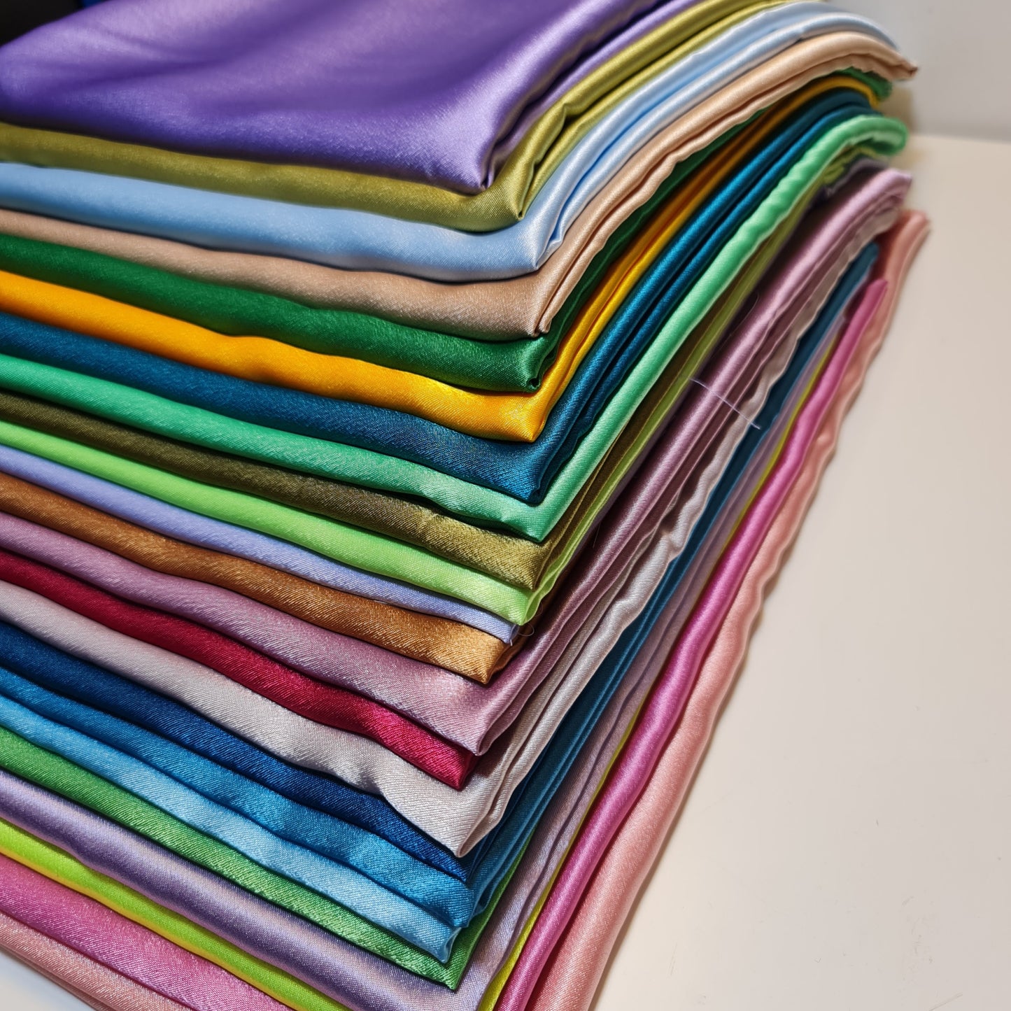 Plain Silky Satin Fabric 50+ Colours Dress Craft Wedding Crepe Back Material 58" (Mauve)