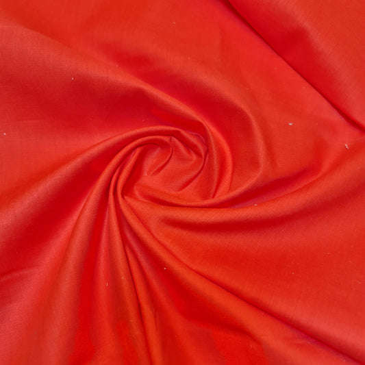 Plain 100% Cotton Voile Rubia Lining Turban Dastaar Curtain Fabric (90cm Wide) - Red