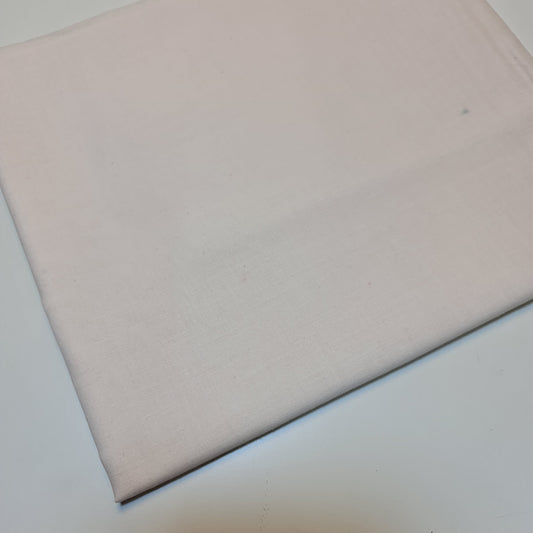 Off White 100% Cotton Voile Rubia Cambric Mercerised Plain Lining Fabric – 44" Wide – Soft Craft Dress Material – Per Metre
