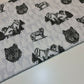 Wolf Pack 100% Cotton Flannel Winceyette Brush Fabric Dress Craft Quilting Material 44" By the Meter