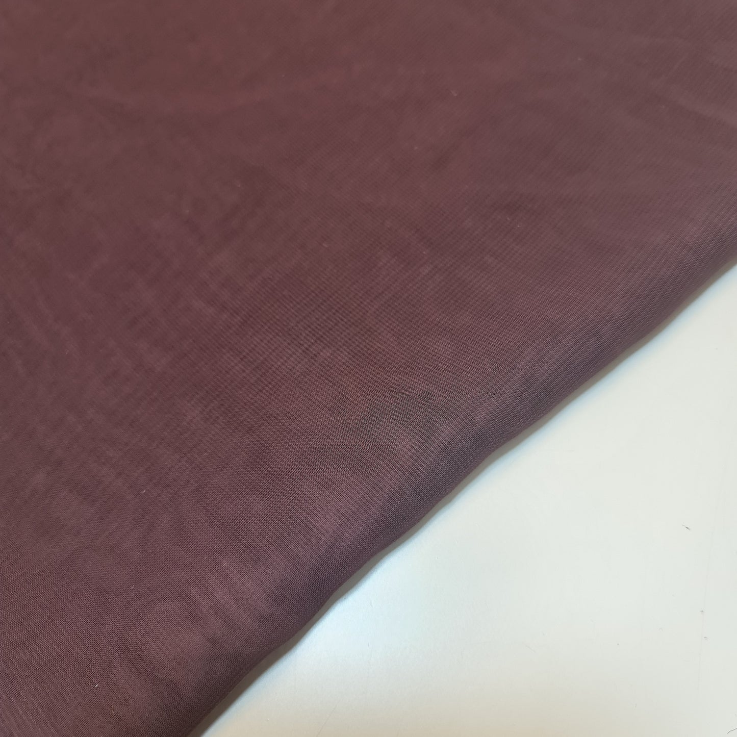 Chiffon Sheer Fabric Plain Soft Polyester Wedding Arch Dress Craft Material 44" (Aubergine)