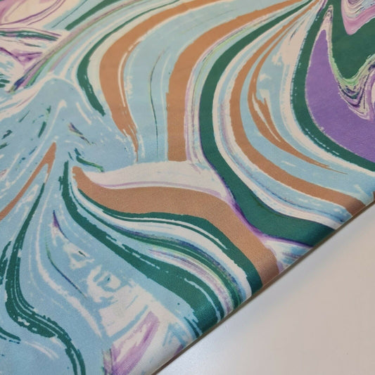 Kleider, Röcke und Oberteile aus Stoff mit Marmordruck, 58 Zoll breit, 2-Wege-Stretchmaterial, 58 Zoll