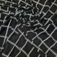 Soft Black Checks Cotton Jersey Stretch Knit T Shirt Baby Grow Dress Fabric 58"