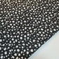 Black White Spots Cotton Jersey Stretch Knit T Shirt Baby Grow Dress Fabric 58"