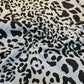 White Leopard Spot Cotton Jersey Stretch Knit T Shirt Baby Grow Dress Fabric 58" By The Meter