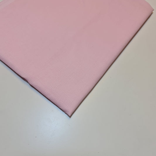 Pale Pink 100% Cotton Voile Rubia Cambric Mercerised Plain Lining Fabric – 44" Wide – Soft Craft Dress Material – Per Metre