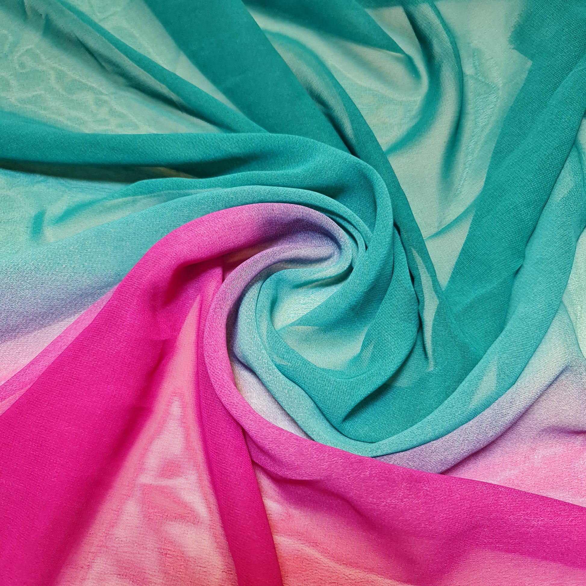 Rainbow sale chiffon fabric