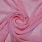 Chiffon Sheer Fabric Plain Soft Polyester Wedding Arch Dress Craft Material 44" (Pink)