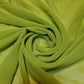 Chiffon Sheer Fabric Plain Soft Polyester Wedding Arch Dress Craft Material 44" (Parrot Green)