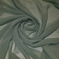 Chiffon Sheer Fabric Plain Soft Polyester Wedding Arch Dress Craft Material 44" (Dark Sage)