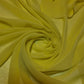 Chiffon Sheer Fabric Plain Soft Polyester Wedding Arch Dress Craft Material 44" (Lemon Yellow)