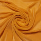 Chiffon Sheer Fabric Plain Soft Polyester Wedding Arch Dress Craft Material 44" (Mustard Gold)