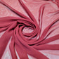 Chiffon Sheer Fabric Plain Soft Polyester Wedding Arch Dress Craft Material 44" (Deep Red)