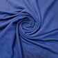 Solid Plain French Terry Loopback Cotton Jersey Fabric By The Meter 58" (Royal Blue)