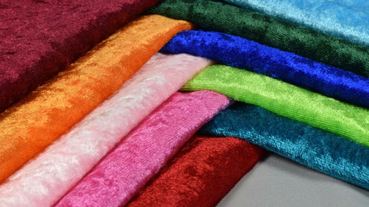 Premium Crushed Velvet Fabric Craft Stretch Velour Material 150cm Extra Wide Ep