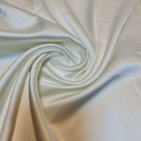 Glänzender Charmeuse Seidensatin Brautkleid Polyester Futter Bastelstoff 44" Meter