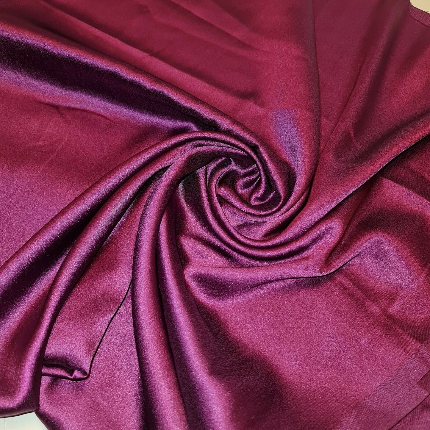 Glossy Charmeuse Silk Satin Bridal Dress Polyester Lining Craft Fabric 44" Meter