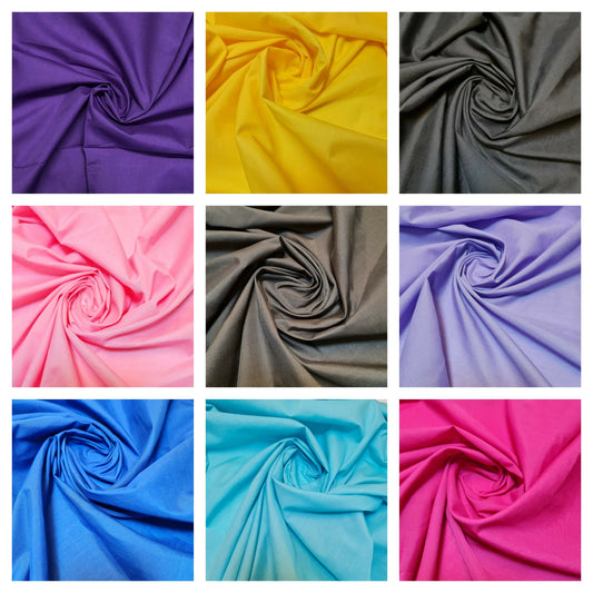 Weihnachtsstoff, XMAS-Drucke und einfarbiger Polycotton-Stoff, Popeline, Kostümfutter