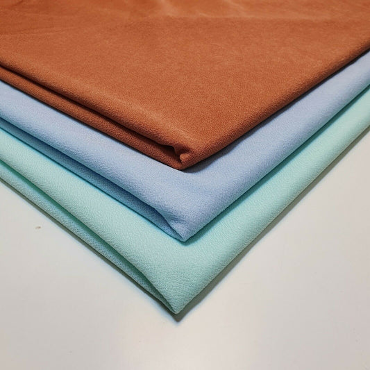 Weicher Stoff aus schlichtem Kreppstoff, 4-Wege-Stretch-Jersey, Interlock-Spandex-Material, 58"