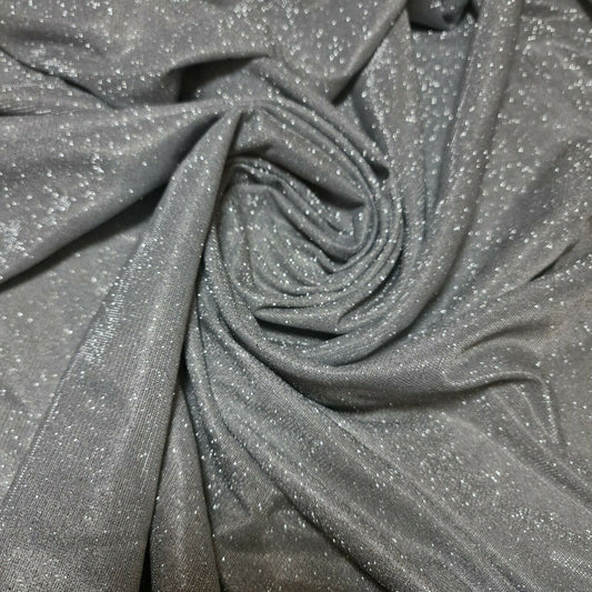 Schimmernder, glänzender Stretch-Glitzer-Nylonstoff für Hintergrund und Tischdekoration, Mondlicht, 147,3 cm