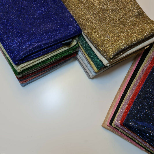 Schimmernder, glänzender Stretch-Glitzer-Nylonstoff für Hintergrund und Tischdekoration, Mondlicht, 147,3 cm