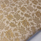 Ornamental Gold Metallic Floral Indian Banarasi Brocade Fabric By 1/2 Meter 44"