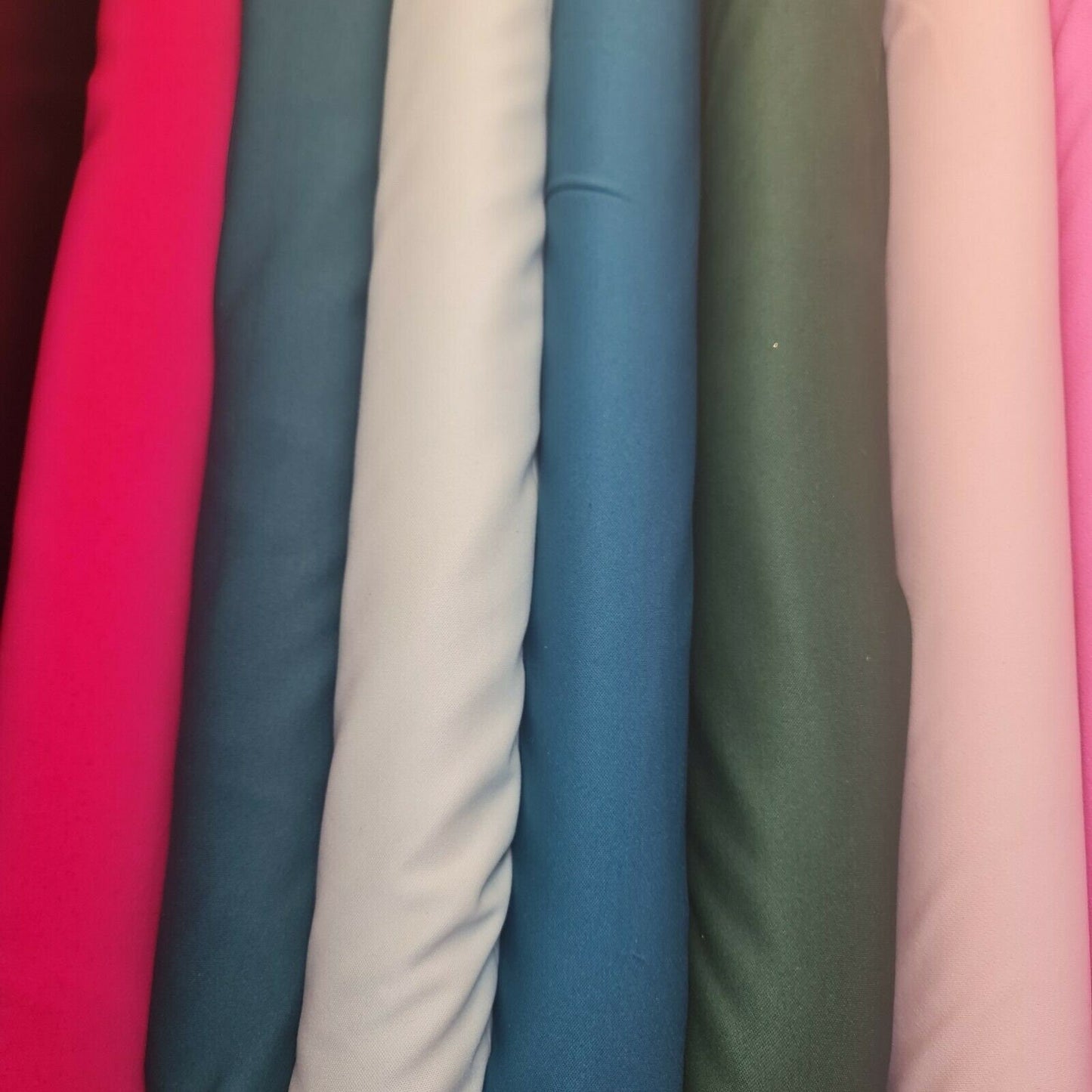 57 Colors Plain Scuba / Crepe Jersey Stretch Spandex Dress Fabric Material 58" W