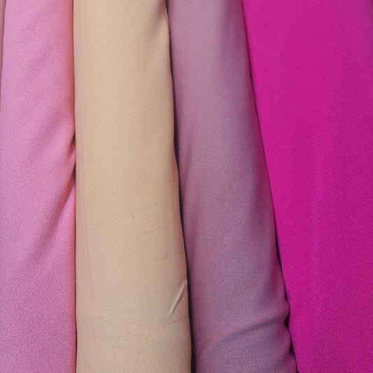 57 Colors Plain Scuba / Crepe Jersey Stretch Spandex Dress Fabric Material 58" W