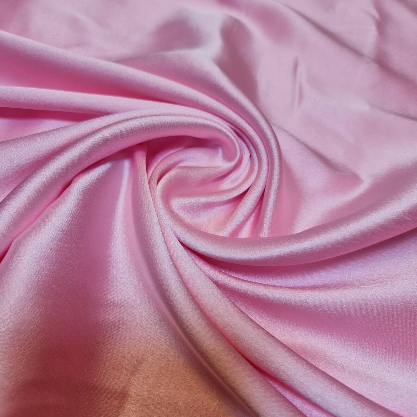 Glossy Charmeuse Silk Satin Bridal Dress Polyester Lining Craft Fabric 44" Meter