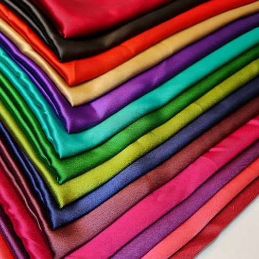 Glänzender Charmeuse Seidensatin Brautkleid Polyester Futter Bastelstoff 44" Meter