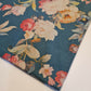 Teal Floral Print Fabric 100% Cotton Fabric Dress Clothing Crafts 58" Metre