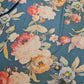 Teal Floral Print Fabric 100% Cotton Fabric Dress Clothing Crafts 58" Metre