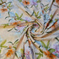 Peach Soft Polycotton Floral Broderie Anglaise Craft Dress Drape Fabric 44"