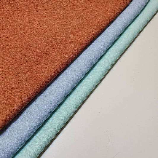 Weicher Stoff aus schlichtem Kreppstoff, 4-Wege-Stretch-Jersey, Interlock-Spandex-Material, 58"