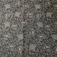 100% Cotton Black Grey Floral Dress Craft Vinatge Fabric 58" By The Meter