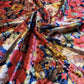 Floral Print Crush Velour Velvet Patchwork Dress Craft Upholstery Fabric 58" Material