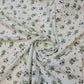 100% Cotton Baby Fabric Ivory Floral Vintage Ditsy Dress Craft Material Meter 44"