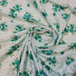 100% Cotton Baby Fabric Ivory Floral Vintage Ditsy Dress Craft Material Meter 44"