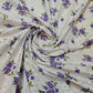 100% Cotton Baby Fabric Ivory Floral Vintage Ditsy Dress Craft Material Meter 44"