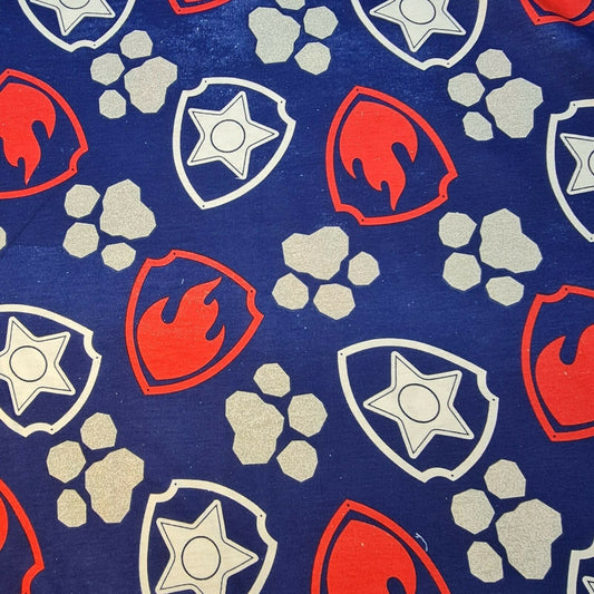 Navy Blue Cotton Jersey Material American Soccer Dress Craft Fabric 58" By The Meter