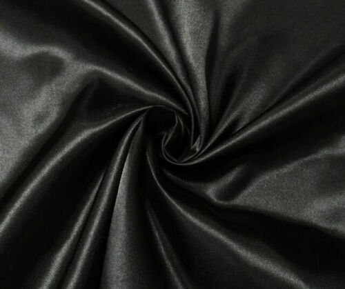 Silky Satin Fabric Dress Craft Fabric Plain Luxury Wedding Material 150 cm Wide