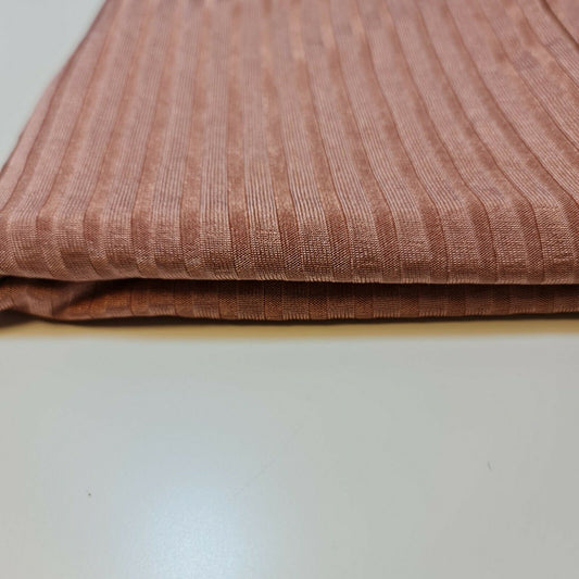 Winterrosa gerippter Viskose-Jersey, Stretch-Kleid, Manschettenstoff, figurbetont, 58" Meter