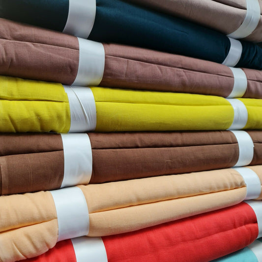 100% Cotton Muslin Fabric - Sheer Gauze, Plain Weave, 44” Wide | Perfect for Dress Lining, Crafts & More