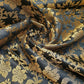 Indian Ornamental Floral Gold Metallic Print Banarasi Brocade Dress Fabric C 44"