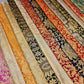 Floral Gold Leaf Damask Metallic Indian Banarasi Brocade Fabric Design 44" Meter