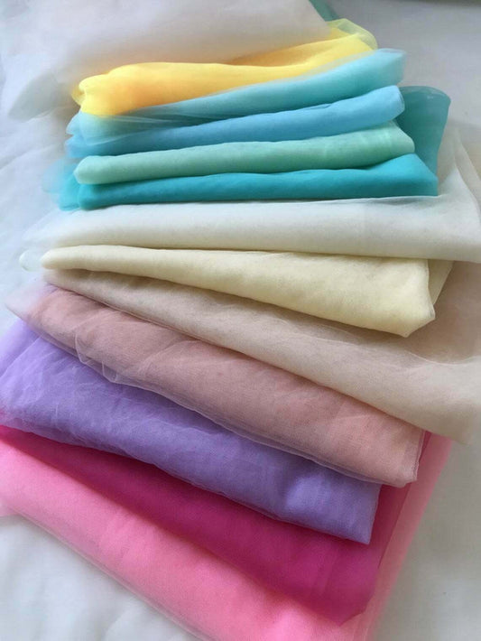 Premium Soft Plain Sheer Tulle Net Fabric – 45” Wide – Tutu, Fairy, Veil & Bridal Craft Material (By the Meter)